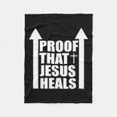 Proof That Jesus Heals - I Am Healed - Christian  Fleece Deken (Voorkant)