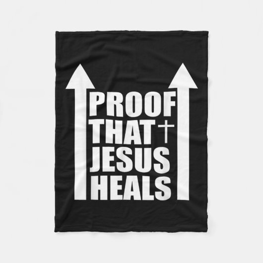 Proof That Jesus Heals - I Am Healed - Christian Fleece Deken (Voorkant)