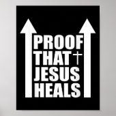 Proof That Jesus Heals - I Am Healed - Christian Poster (Voorkant)