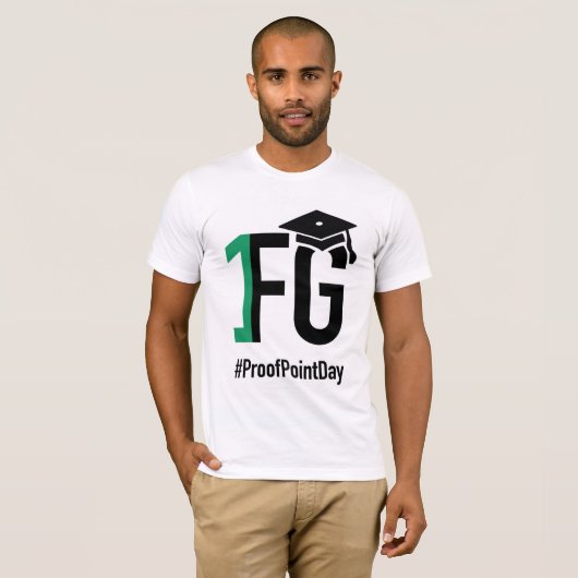 #ProofPointDay Basic Bella Canvas T-shirt (Voorkant volledig)