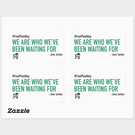 #ProofPointDay Juni Jordanië Sticker (Vel)