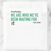 #ProofPointDay Juni Jordanië Sticker (Tas)