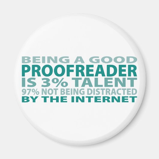 Proofreader 3% Talent Magneet (Voorkant)