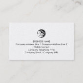 Proofreader Cursive Monogram Business Card Visitekaartje (Achterkant)