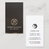 Proofreader Faux Gold Document Icon Visitekaartje (Voorkant / Achterkant)
