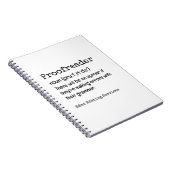PROOFREADER Fun Definition daar zijn ze hun Notitieboek (Rechterzijde)