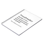 PROOFREADER Fun Definition daar zijn ze hun Notitieboek (Linkerzijde)