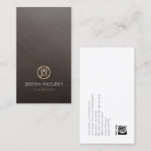 Proofreader Glas Papier Ikoon Geborsteld Metaal Visitekaartje (Voorkant / Achterkant)