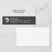Proofreader Print Publishing Business Card Visitekaartje (Voorkant / Achterkant)