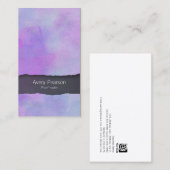 Proofreader PrintPublishing Paarse Waterverf scheu Visitekaartje (Voorkant / Achterkant)