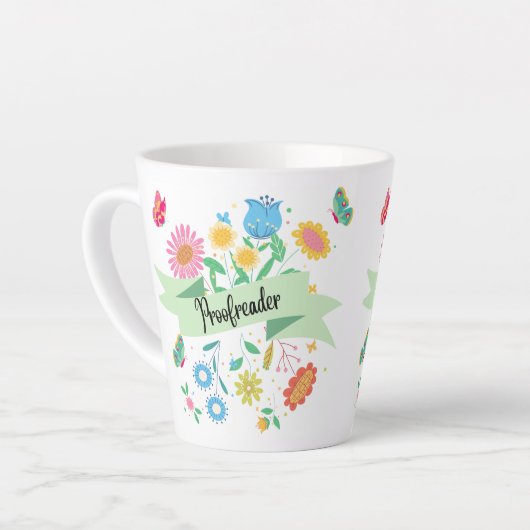 Proofreader Spring Floral Mok (Linkerhoek)