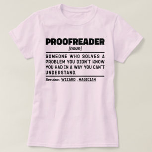 Proofreader zelfstandig naamwoord grappig grammati t-shirt