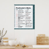 Proofreader's Marks Poster (Keuken)
