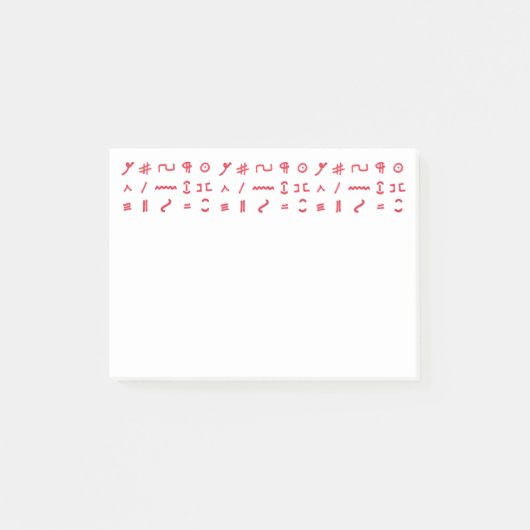 Proofredertekens Post-it Note (Voorkant)