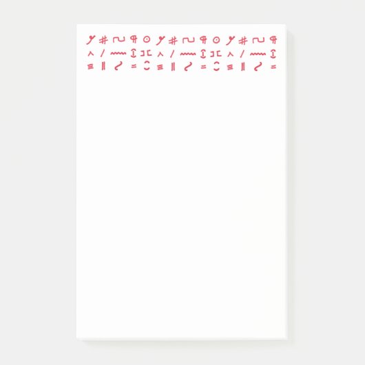 Proofredertekens Post-it Note (Voorkant)