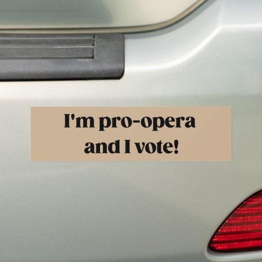 Proopera Voter Frasier Sitcom bumper sticker (Op auto)