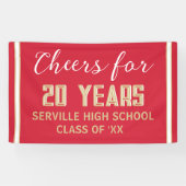 PROOST 20 JAAR! Custom Class Reunion banner (Horizontaal)