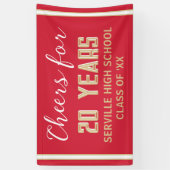 PROOST 20 JAAR! Custom Class Reunion banner (Verticaal)