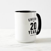Proost 20ste huwelijksjubileum aangepaste koffie mok (Voorkant rechts)