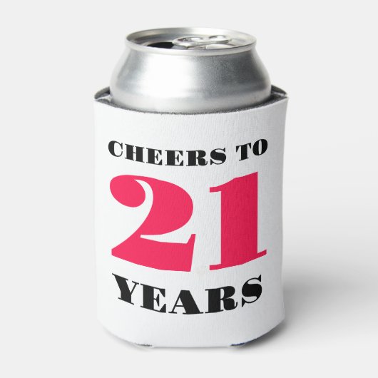 Proost 21 jaar blikjeskoeler (Blikje Voorkant)