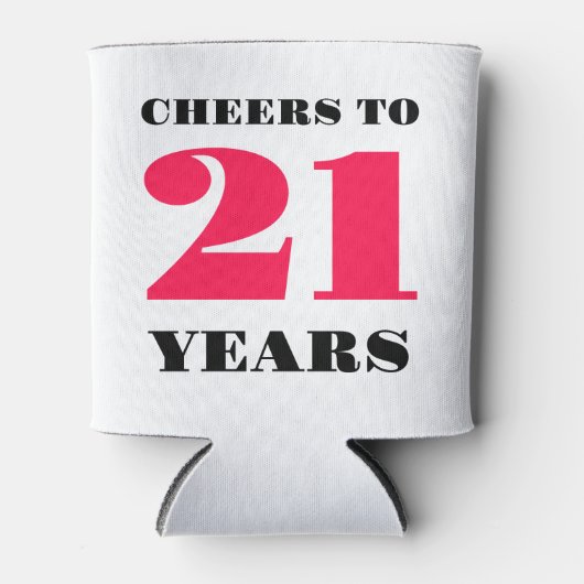 Proost 21 jaar blikjeskoeler (Voorkant)