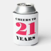 Proost 21 jaar blikjeskoeler (Blikje Achterkant)