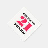 Proost 21 jaar servet (Hoek)