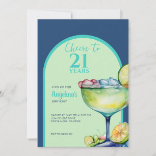 Proost 21e Verjaardag Margarita  Kaart