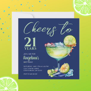 Proost 21e Verjaardag Margarita  Kaart