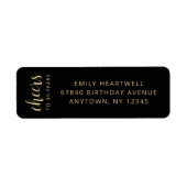 Proost 30 jaar 30ste verjaardag Retouradres Etiket (Voorkant)