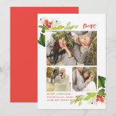 Proost 3 Foto Kerstvakantie Foto Kaart (Voorkant / Achterkant)