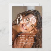 Proost 40e moderne foto verjaardag voor vrouwen kaart (Voorkant)