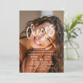 Proost 40e moderne foto verjaardag voor vrouwen kaart (Staand voorkant)