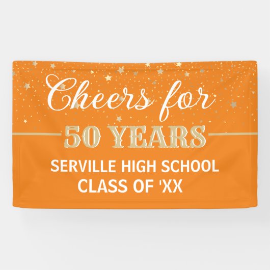 PROOST 50 JAAR! Custom Class Reunion banner (Horizontaal)