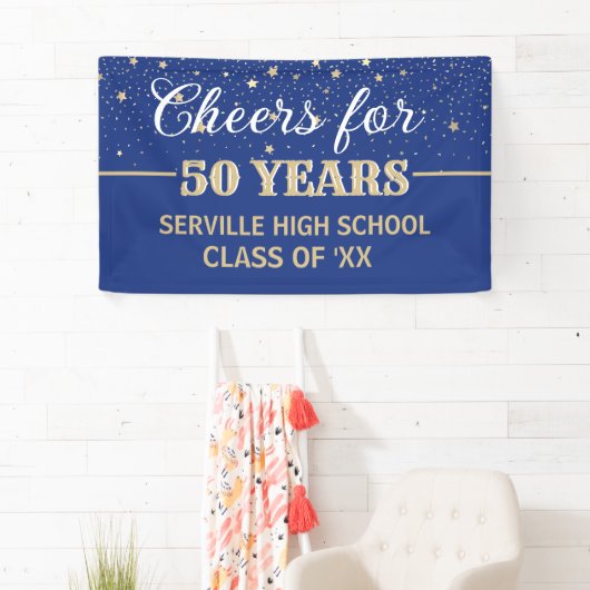 PROOST 50 JAAR! Custom Class Reunion banner (Insitu)