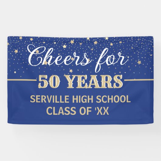 PROOST 50 JAAR! Custom Class Reunion banner (Horizontaal)
