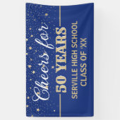 PROOST 50 JAAR! Custom Class Reunion banner (Verticaal)