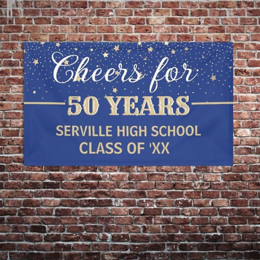 PROOST 50 JAAR! Custom Class Reunion banner