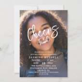 Proost 50e moderne foto verjaardag voor haar kaart (Voorkant)