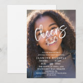 Proost 50e moderne foto verjaardag voor haar kaart (Voorkant / Achterkant)