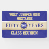 Proost! 50e Verjaardagsbanner Spandoek (Horizontaal)