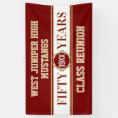 Proost! 50e Verjaardagsbanner Spandoek (Verticaal)