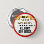 Proost! 50ste klasreünie aangepaste knop ronde button 5,7 cm (Voorkant /achterkant)