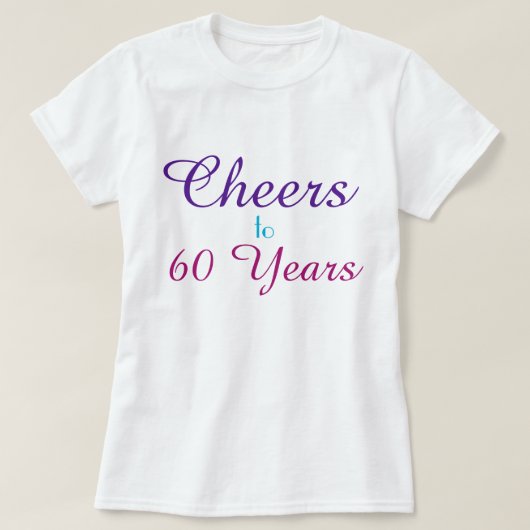 Proost 60 jaar t-shirt (Design voorkant)