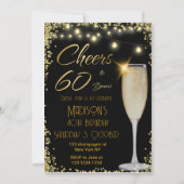 Proost 60 jaar verjaardagsuitnodiging kaart (Voorkant)