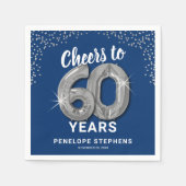 Proost 60 jaar volwassen servet (Voorkant)