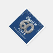 Proost 60 jaar volwassen servet (Hoek)