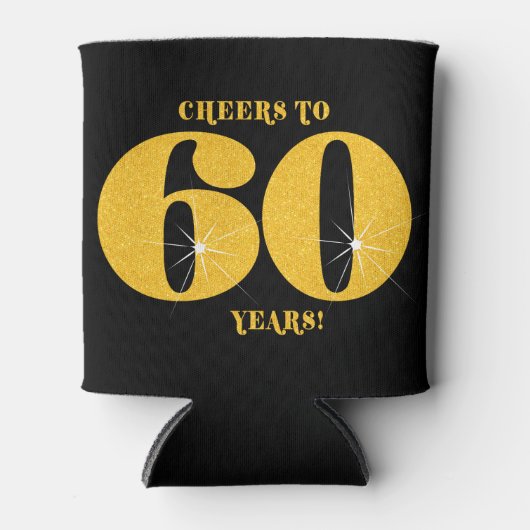 Proost 60 jaar Zestigste verjaardag Blikjeskoeler (Voorkant)