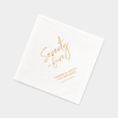 Proost 70-5 | Modern 75e verjaardagsfeest Folie Servetten (Links)