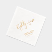 Proost 80 - 5 | Moderne 85ste verjaardag Folie Servetten (Links)